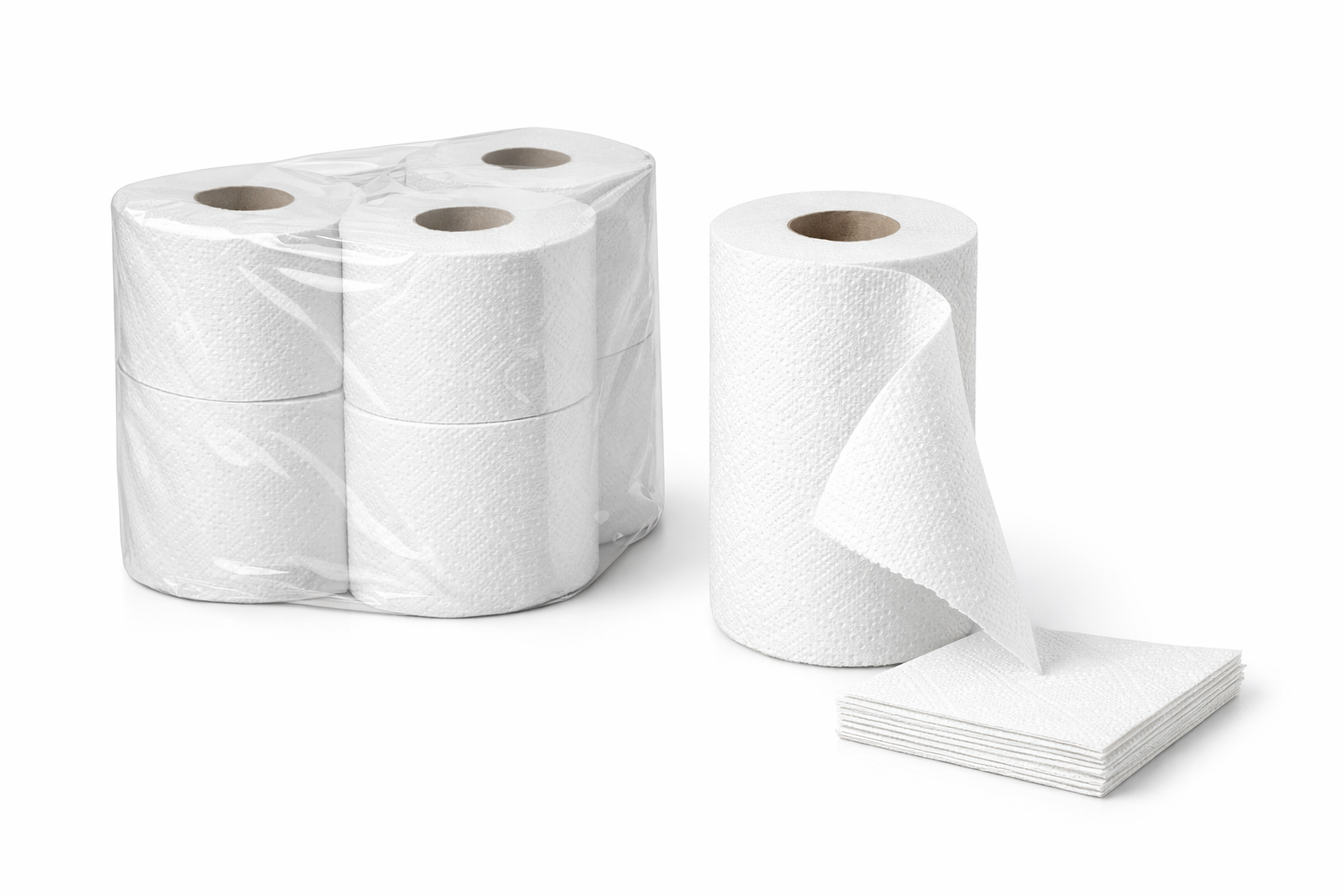 3-lagige Küchenrolle auf Küchenarbeitsfläche