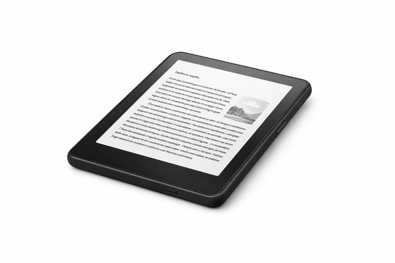 Kompakter Kindle E-Reader mit blendfreiem Display