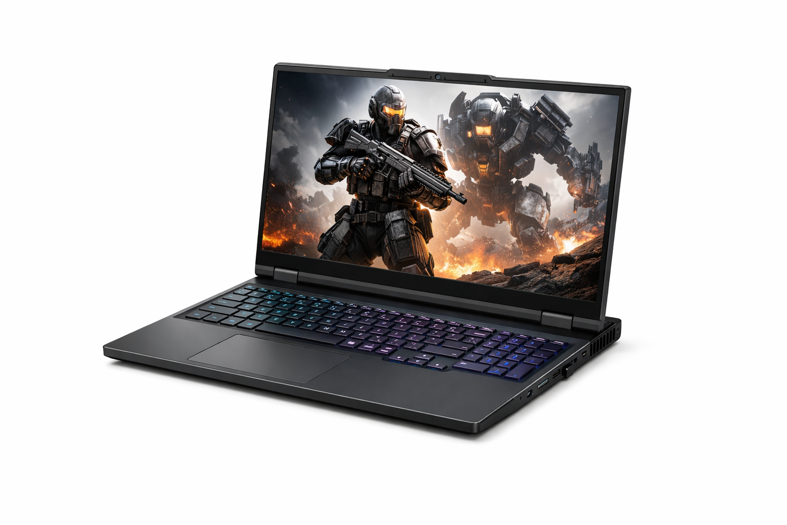 Lenovo LOQ Gaming Laptop grau mit beleuchteter Tastatur