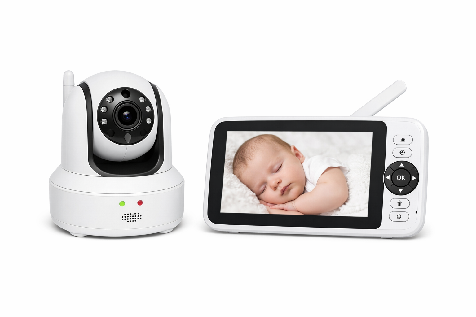 Babyphone mit Kamera und 5-Zoll-Monitor