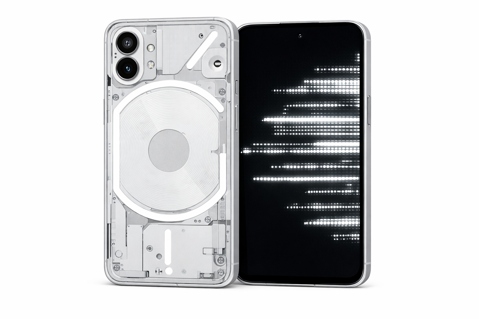 Nothing Phone 4a transparentes Design Rückseite