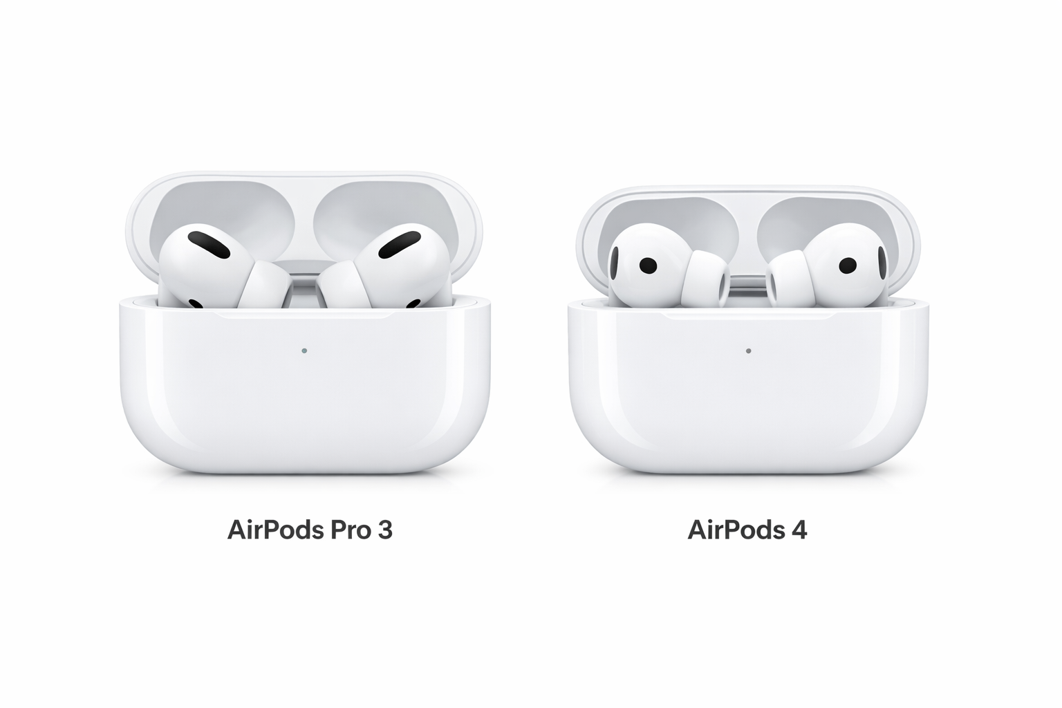 AirPods Pro 3 und AirPods 4 im direkten Vergleich