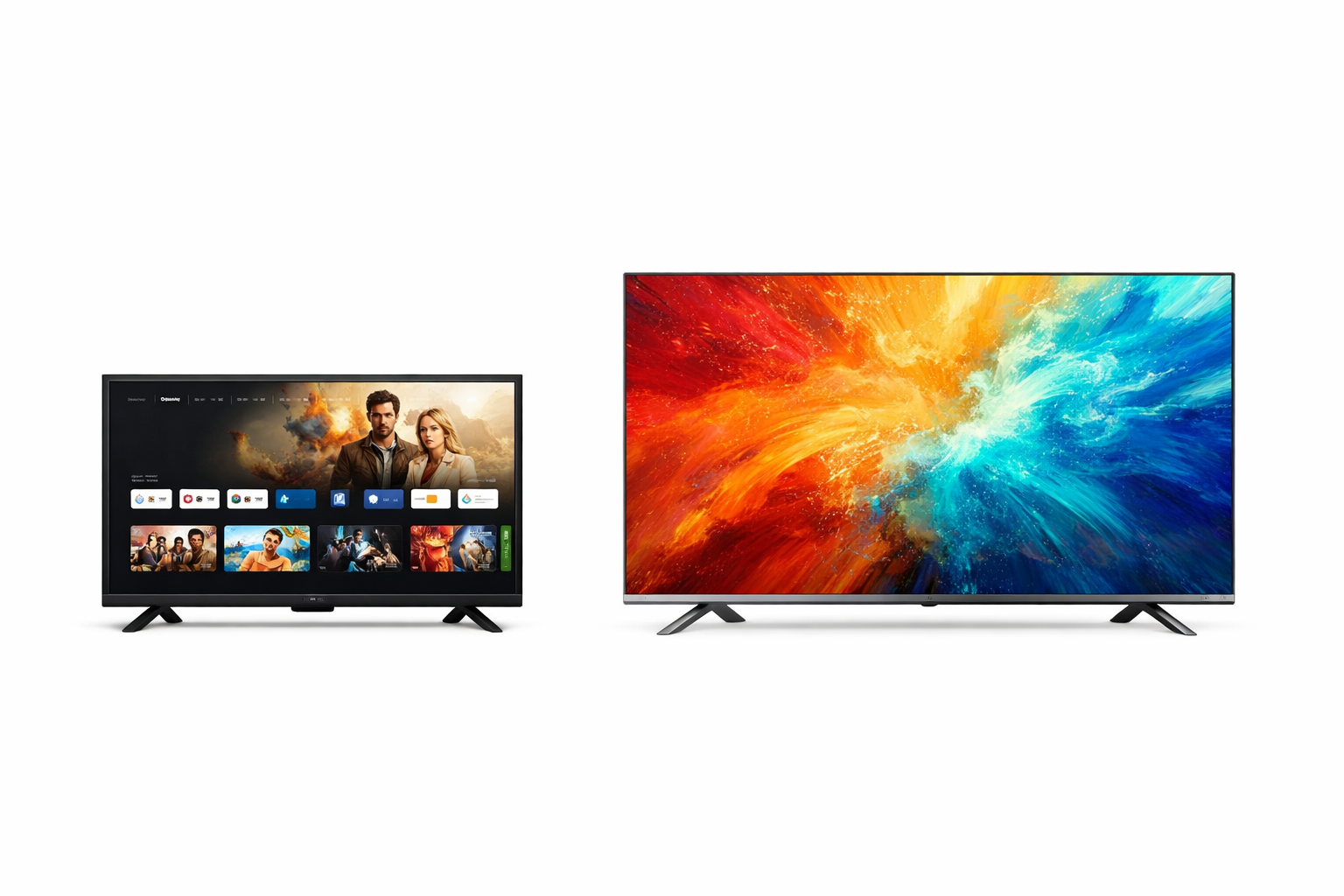 Xiaomi TV F 32 und Hisense 43E7Q im direkten Vergleich