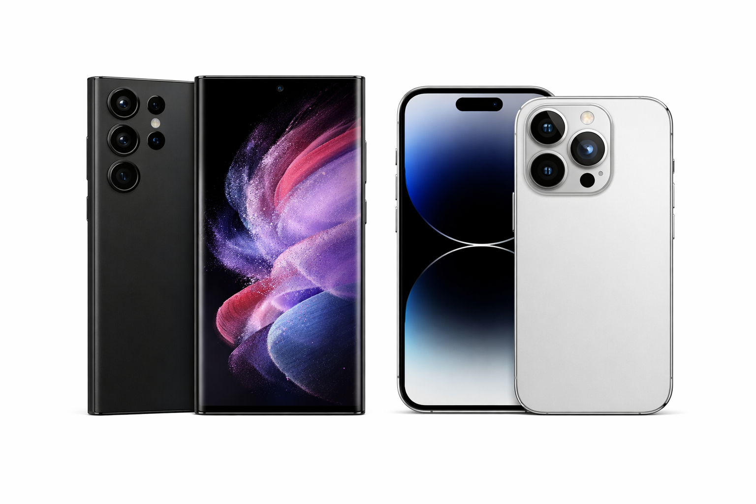 Samsung Galaxy S26 Ultra und iPhone 17 Pro im Vergleich nebeneinander