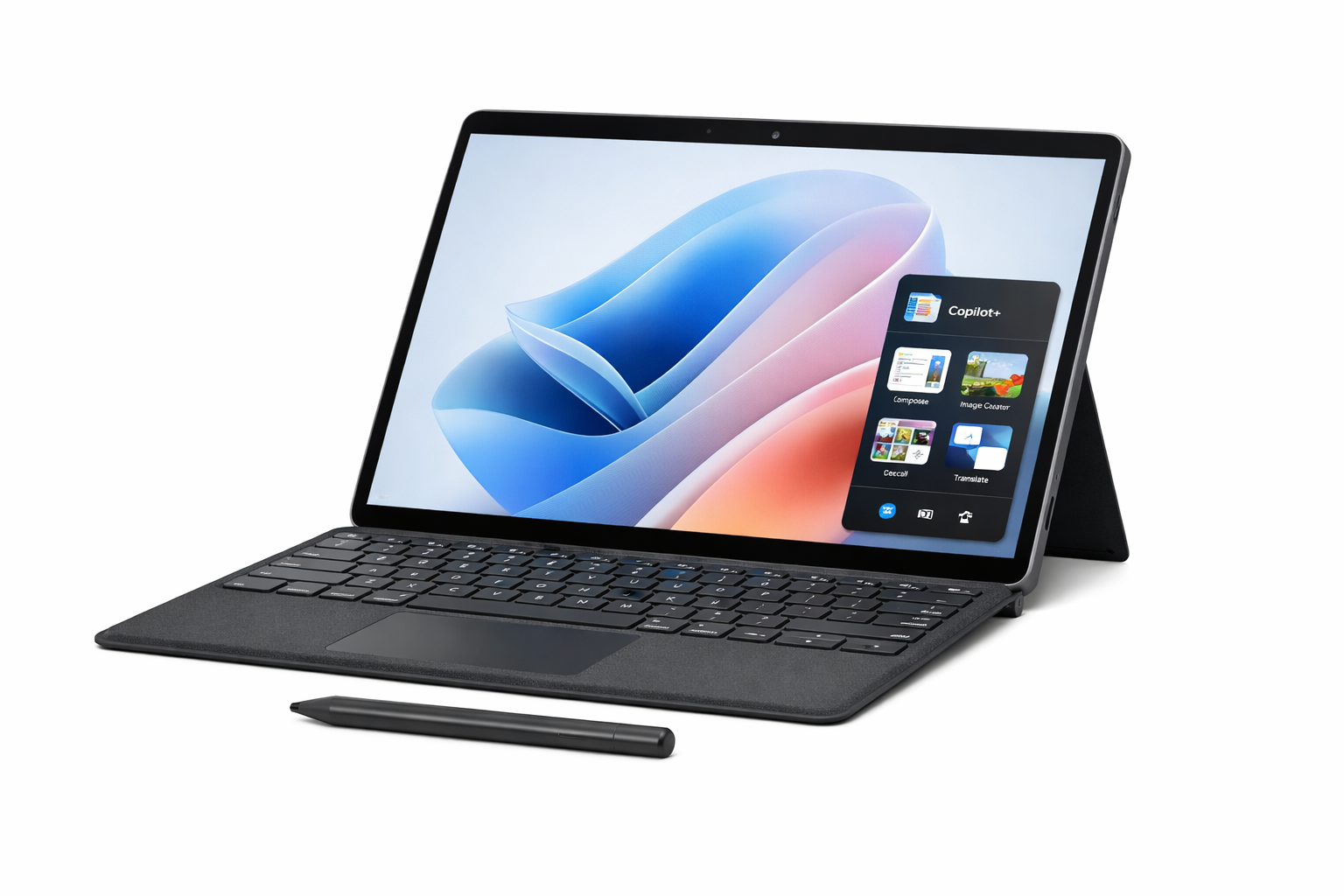 Microsoft Surface Pro als 2-in-1 Gerät mit Tastatur