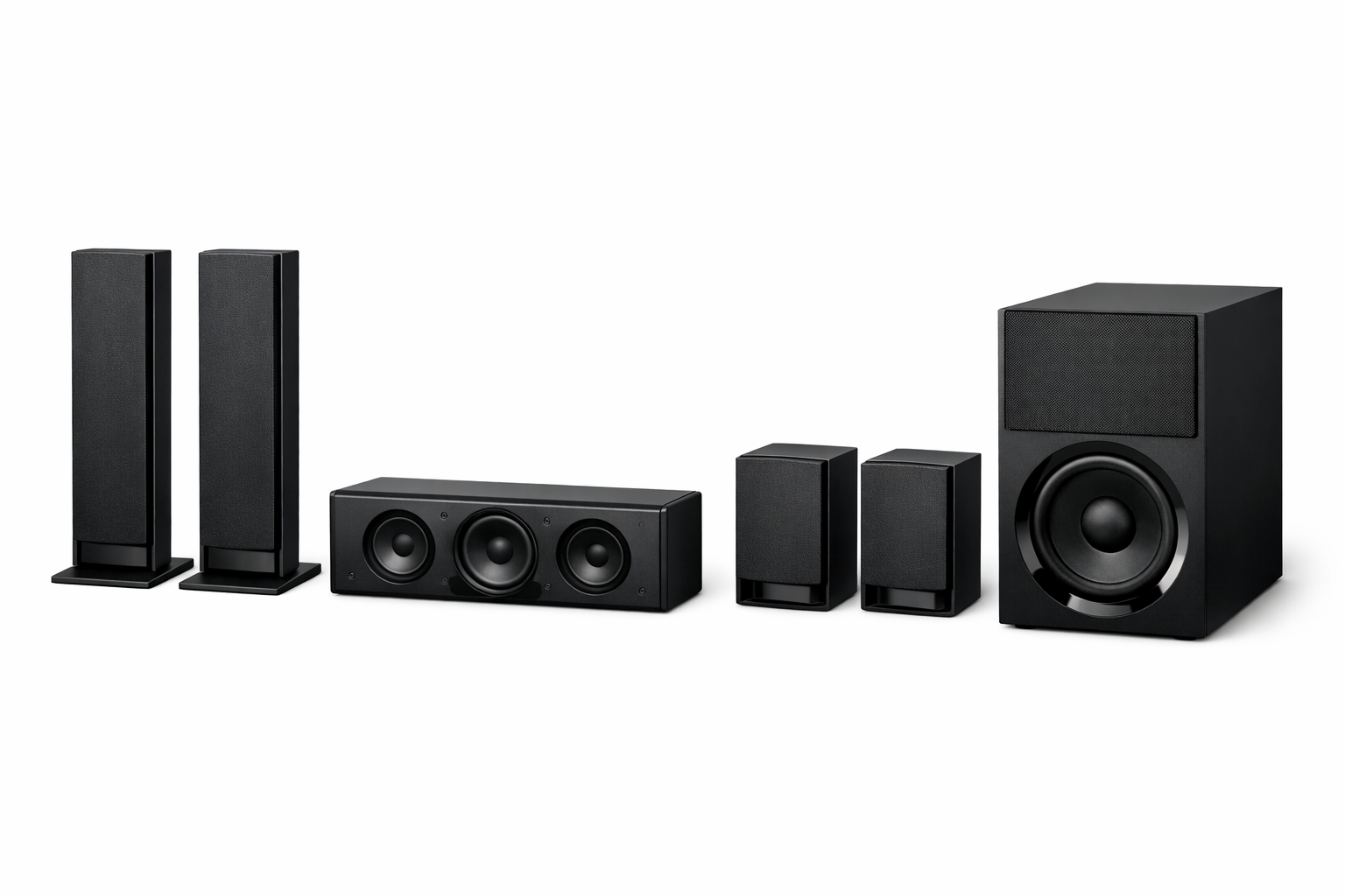 Sony 5.1 Heimkinosystem mit Subwoofer und Rücklautsprechern
