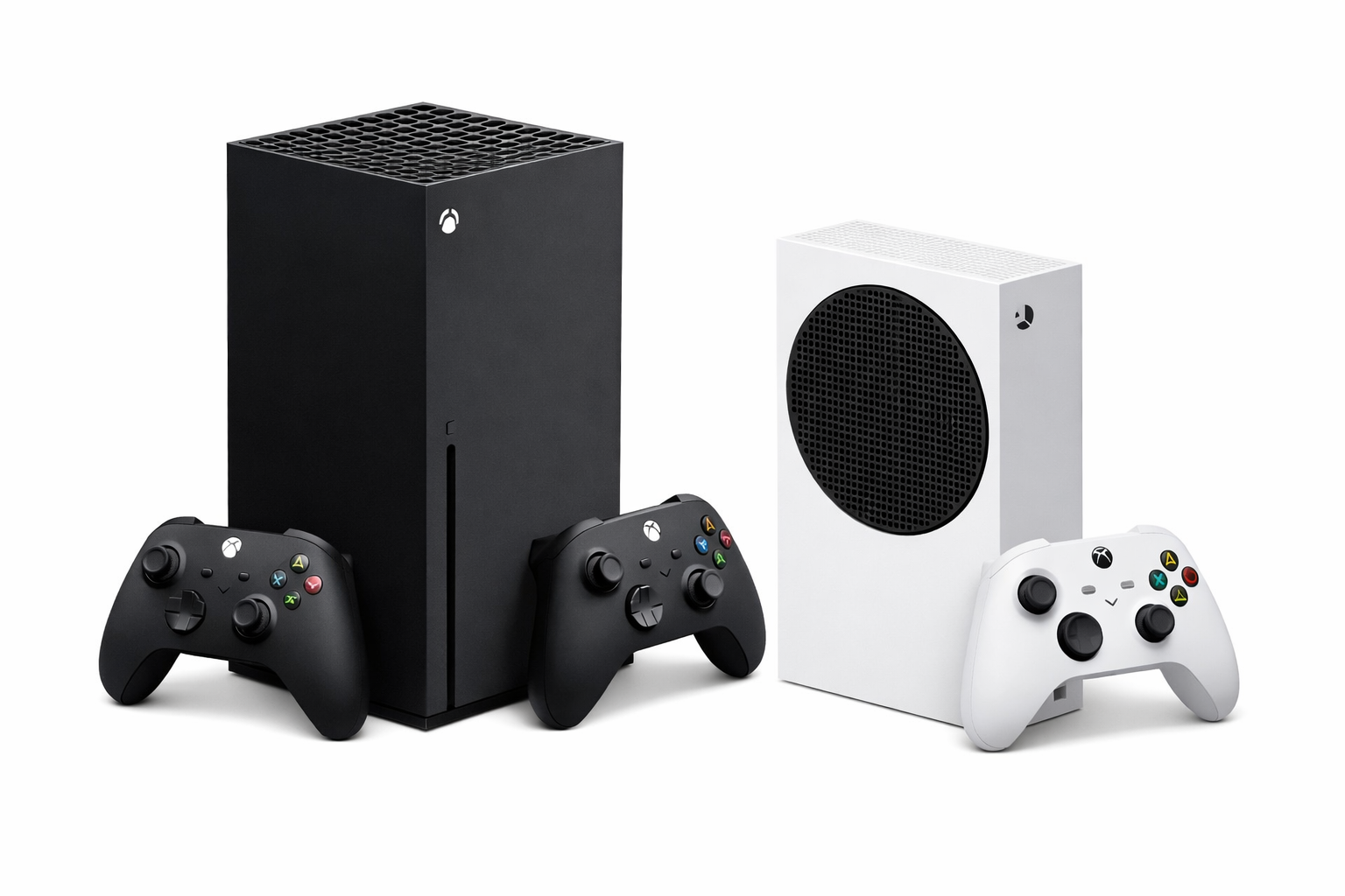 Xbox Series X und Series S im Vergleich nebeneinander
