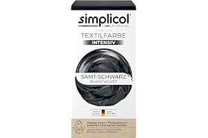 Schwarze Textilfarbe Packung für Kleidung