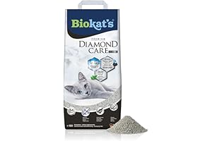 Feine Katzenstreu in einer Katzentoilette