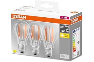 Osram LED-Lampe E27 klar warmweiß