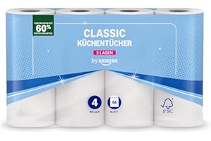 3-lagige Küchenrolle auf Küchenarbeitsfläche