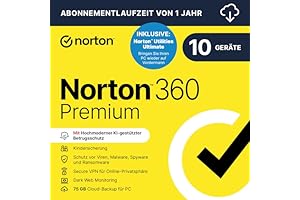 Norton 360 Premium 2026 Software Oberfläche