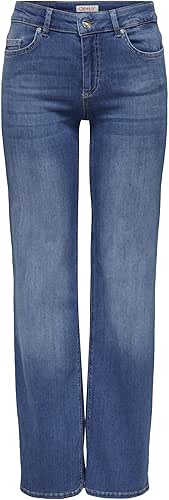 Damen Straight-Fit Jeans mittlere Taille