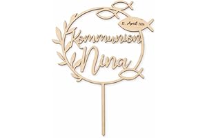 Personalisierter Tortenstecker für Kommunion