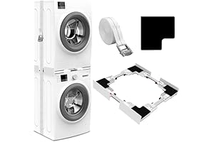 Verbindungsrahmen für Waschmaschine und Trockner montiert