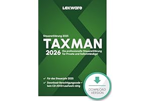 TAXMAN 2026 Steuererklärungssoftware Oberfläche